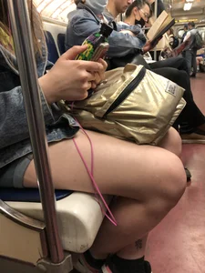Cute Teen Candid Girl in Glasses Subway Creepshots Gallery
