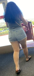Latina teen Ass so big it’s spilling out of shorts that aren’t even that short