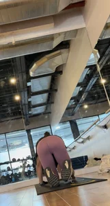 Latina bending showing her camel (OC)