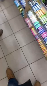 Booty in Tight Pants Supermarket Candid Video