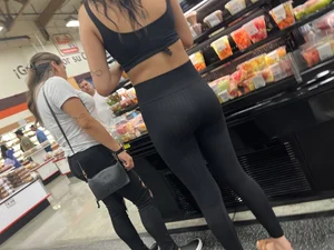See through leggings on latina teen