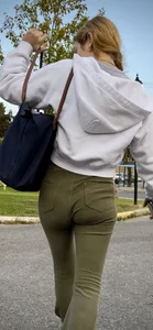 Pt.2 Redhead college girl with a round and jiggly booty