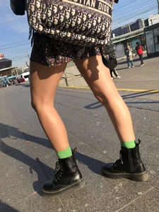 Beautiful Candid Girl With Tattooed (And Slightly Hairy) Legs in Boots and a Dress Public Bus Creepshots Gallery