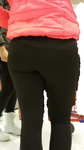 See through leggings booty showing the girls cheetah print thong