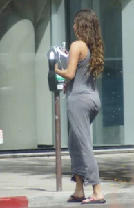 Amazing girl in tight dress