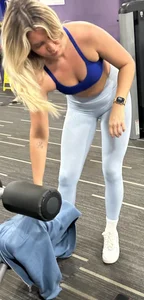 Blonde in Sports Bra at the Gym (Not OC)