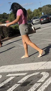 Latina in tiktok legging shorts