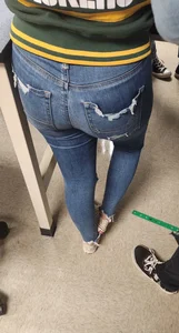 Former classmate in really tight jeans