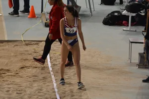 Candid track and field girls