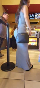 Beautiful curves on slim latina mom