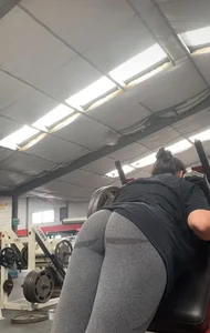 Hot ass in the gym