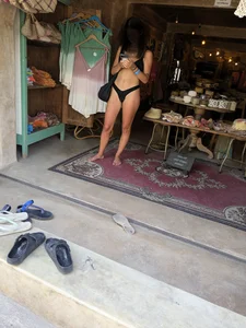 Camel toe Unreal in Thong Bikini