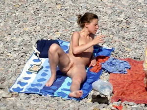 Nude beach and topless girls