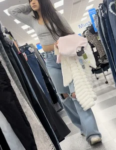 Slim petite VPL and down blouse, Sexy milf in jeans, Spanex Shorts Marshalls haul