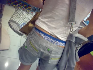 Huge collection of whale tails, ass cracks and panty peeks in public
