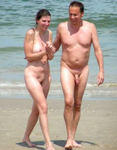 Nude beach and topless girls