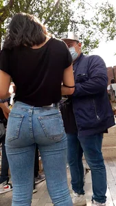 Hot latina with five different outfits