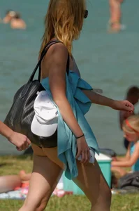 Candid beach and bikini babes