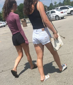 Two Cuties in Shorts