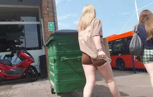 Teeen in tight gym shorts