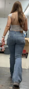 Redhead squatting and working part 5 (oc)