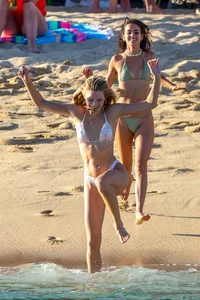 Josie Canseco in a bikini on the beach with some sexy friends in Cabo San Lucas