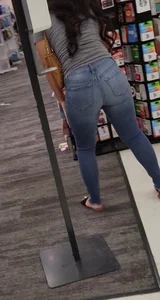 Slim sexy mom in jeans