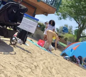 Thick almost naked Latina liked the attention