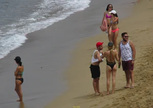 Taking a walk on the beach