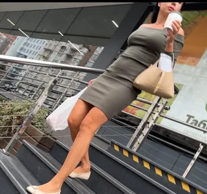Woman without a bra