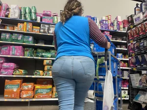 Public Beauties Series | Big BBW VPL on Latina Ass