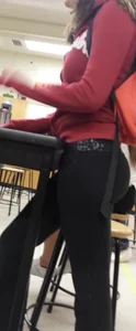 Great Firm Ass in Leggings and Skinny Legs College Creepshot