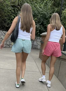 Candid tan babes