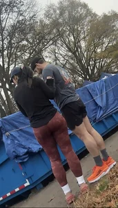 Cap 2 sexy asses in leggings at the same place  Which one is your fav