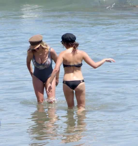 Ashley Tisdale in bikini on the beach in Malibu