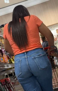 Beautiful woman in JEANS and SHORTS
