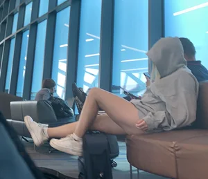 [OC] Airport sleeping beauty