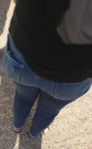 Tight blue jeans creepshots compilation