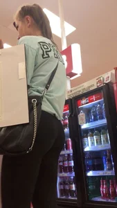 Small Booty in Yoga Pants Closeup
