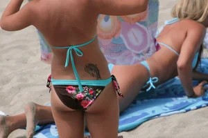 Beach and bikini girls
