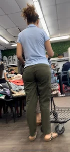 Latina MILF, nice ass, lace panties VPL, big tits = NUTBUSTER