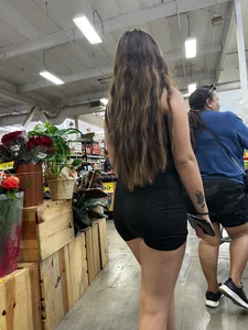 Busty big booty Latina in one piece spandex
