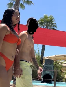 Cheeky Latina in bikini