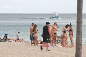 Florida beach and bikini girls
