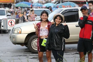 Water Festival girls in Thailand