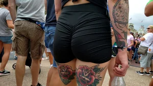 Ruched tight booty shorts