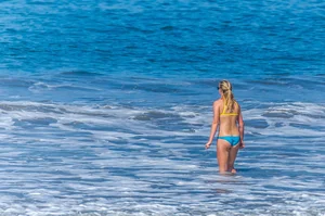 Beach and bikini girls