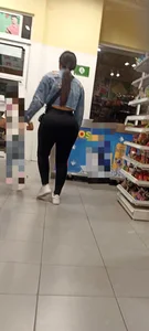 Beautiful and perfect ass in black leggings [OC]