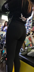 JD Sports girls in tight leggings with nice asses