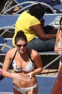 Mostly mature bikini babes on a Carnival cruise
